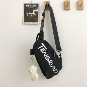 9369 black [three-color badge + Red Bear pendant]]