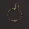 Wholesale PVD Coated Real Gold Plated Flower 201 Stainless Steel 304 Stainless Steel Elegant Simple Style Classic Style Waterproof Non Tarnish 201 Stainless Steel Lobster Trigger Clasp Closure Bracelets
