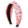 oly-936b7b70c5f2abca2ade68ec8c7f07df Wholesale Valentine's Day Love Fabric Pink Y2k Headband High Heels Pattern One Arrow Through Heart Pattern Headband Hair Accessories Women