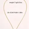 Wholesale Geometric Necklace For Adults Featuring Waterproof Non Tarnish 304 Stainless Steel With 18K Real Gold Electroplated And Woven Chain