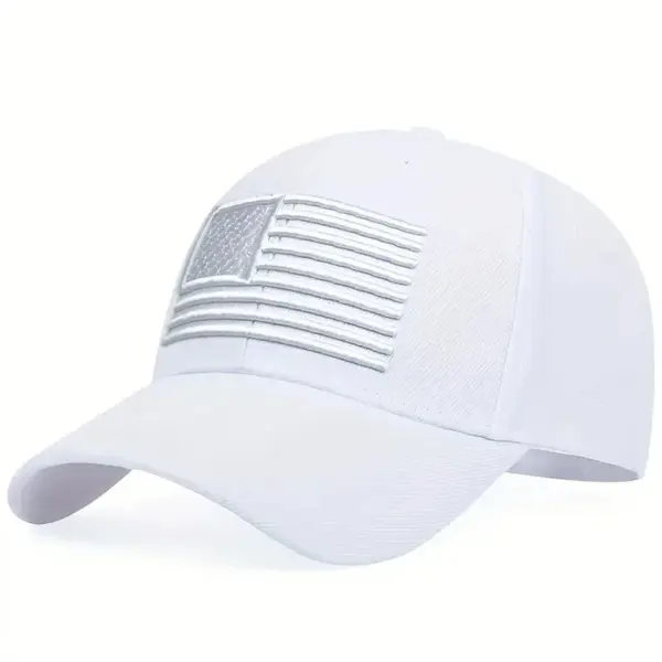 Wholesale American Flag Women's Hip-Hop Baseball Cap With Curved Brim For Outdoor Use, Made Of Polyester Featuring Embroidery