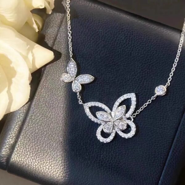 Wholesale Copper butterfly necklace, full diamond butterfly earrings, bracelet, ring