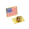 Wholesale American Flag Pin Alloy Metal Craft Flag Brooches