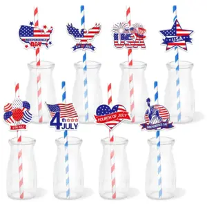 Wholesale Independence Day Party Paper Drinking Straws, Eco-Friendly And Festive For Celebrations