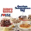 Wholesale American Independence Day Theme Cake Decoration Party Decoration Baking Accessories Exquisite Food Celebration Props Paper Materials