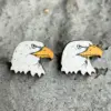 Wholesale Original Design American Flag Wood Independence Day Women's Ear Studs