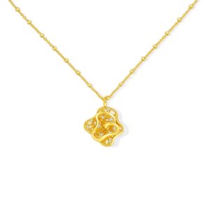 Xl622 gold flower necklace