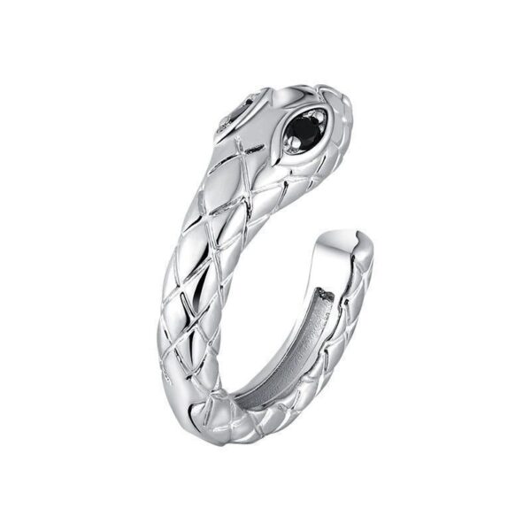 Wholesale Snake-shaped ear clip style diamond-embedded personality trendy cool style girl simple personality earrings snake ear clip couple ear clip