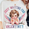 oly-941786b51478d30c8051c9814ab650e9 Wholesale women's T-shirt summer round neck plus size clothes Valentine's Day retro little angel short sleeve