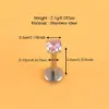 Wholesale 1 Piece Lip Rings Simple Style Classic Style Shiny Pentagram Round Heart Shape 316L Stainless Steel Waterproof Non Tarnish Surgical Steel Zircon Lip Rings