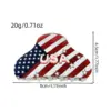 Wholesale American Flag Hair Claws For Women In Acrylic, Commute Style Hairpin Perfect For Independence Day And Spring