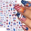 Wholesale Nail Stickers American Independence Day Elements Statue Of Liberty Stars And Stripes Eagle Head Nail Adhesive Stickers