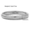 Wholesale Round Solid Color 304 Stainless Steel Modern Style Simple Style Classic Style Titanium Steel Bangle
