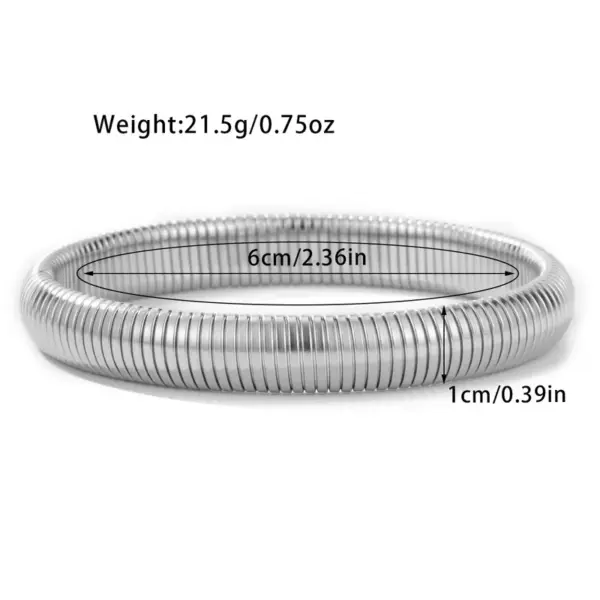 Wholesale Round Solid Color 304 Stainless Steel Modern Style Simple Style Classic Style Titanium Steel Bangle
