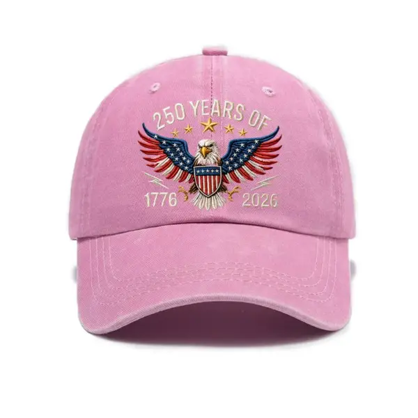 Wholesale Retro United States Baseball Cap With Curved Brim, Breathable Design Featuring Printing Craft, Perfect For America's 250th Anniversary
