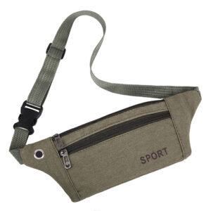 Canvas three-layer army green