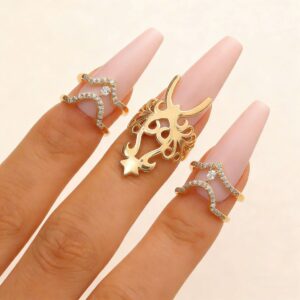 3 nail rings