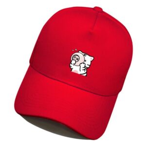 Red baseball cap 2 / The head circumference is suitable (about 58cm)