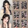 oly-94ae6526c5c92bb0d6396b959b6f0d11 Wholesale Valentine's Day Silver Sweet Cool Hair Clip Women's Side Broken Hair Bangs Clip Metal Duckbill Clip Girl Hair Clip Headwear