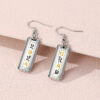oly-950628f51d429ba6c0db35537b753eb0 Wholesale Graduation Season Earrings Letter School Graduation Carnival Rectangular Pendant Earrings Creative Glass Earrings
