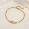 Wholesale PVD Coated 18K Gold Plated Heart 304 Stainless Steel Simple Style Waterproof Non Tarnish 304 Stainless Steel Necklace