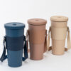 Wholesale Spot portable cup cover thickened milk tea cup accessories outdoor portable bag PU leather non-slip cup cover