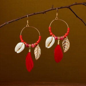 Shell feather red