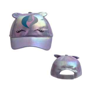 Three-dimensional unicorn-purple / Free size-adjustable (50-54)