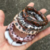 oly-9528fac5890c3927890c61c4a977e207 Wholesale Retro Leopard Series Elastic Bend Bracelet Acrylic Ethnic Style Simple Cuff Bead String Bracelet