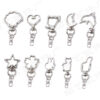 Wholesale Cartoon zinc alloy shaped buckle love buckle five-pointed star buckle jewelry key chain pendant accessories diy in stock