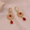 Wholesale Retro Hollow Waterdrop Earrings Luxury Sensation New Model Jewelry Gold Plated Copper Post For Women Romantic Polished Finish