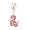oly-9545d980b44590ca80bc3de66f0e0bc2 Wholesale Creative cartoon diamond twelve zodiac snake metal car keychain national tide this year pendant small gifts
