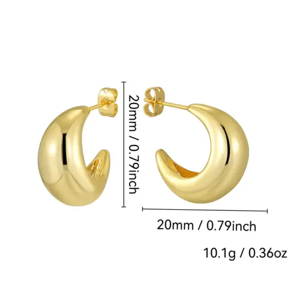 Wholesale 1 Pair Casual Commute Solid Color Copper Ear Studs
