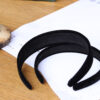 Wholesale Korean-style hair accessories: Wide, fully fabric-wrapped headband in gold velvet corduroy—a versatile, stylish choice.