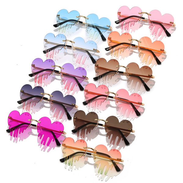 Wholesale 028 Fashion Personalized Sunglasses Colorful Ocean Tears Sunglasses for Men and Women