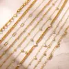 Wholesale Women's Classic Style 18K Gold Plated 304 Stainless Steel Oval Pendant Necklace With White Diamond And Zircon Geometric Pattern (Jewelry) Waterproof And Fade Resistant
