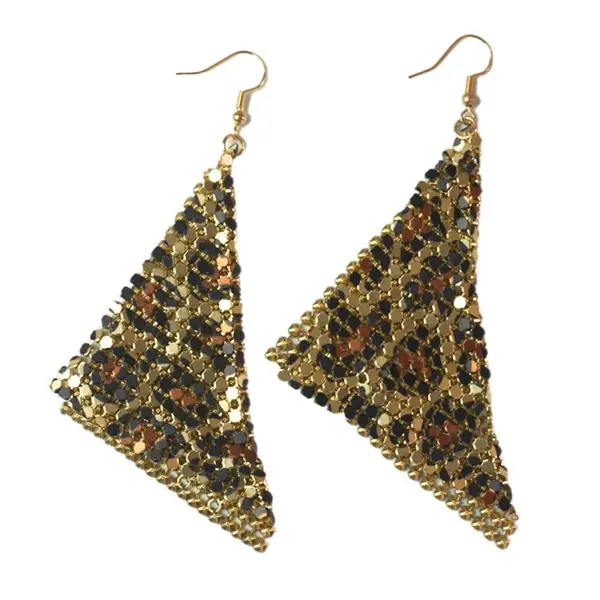 oly-95b06bb7dfcefa6585fe0bc737cd30e9 Wholesale American Flag Rainbow Zebra Spot Aluminum Sheet Metal Mesh Earrings Party Nightclub Fashionable Geometric Pattern Ear Jewelry