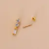 Wholesale 1 Piece 316L Stainless Steel Copper Zircon Ear Cartilage Rings & Studs Butterfly Waterproof Non Tarnish Surgical Steel Women'S