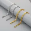 Wholesale Ion Plating (IP) 18K Gold Plated Geometric 304 Stainless Steel Simple Style Commute Waterproof Non Tarnish 304 Stainless Steel Bracelets