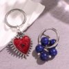 oly-95f1906c5ad31a528f47c3b133e9b25d Wholesale Love Eyes Beaded Ear Ring Asymmetric Earrings Simple Ins Style All-match Fashion Elegant Gentle Beaded Ear Buckle