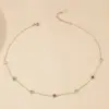 Wholesale PVD Coated Real Gold Plated 18K Gold Geometric 304 Stainless Steel Simple Style Waterproof Non Tarnish 304 Stainless Steel Necklace