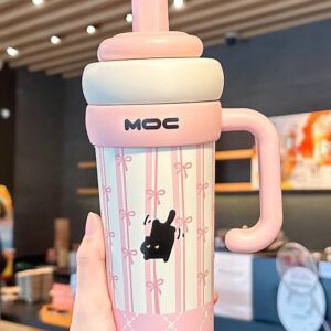 （☆316 stainless steel ceramic covered liner●Tea and water separation) pink 750ml / 750ml