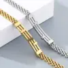 Wholesale Geometric Simple Style Men's Bracelet In 304 Stainless Steel With 18K Real Gold Plated PVD Coating 0.03µm