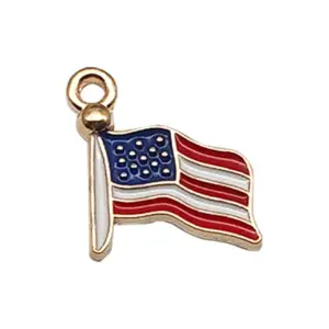 1 American Flag 17x17mm-1.2g