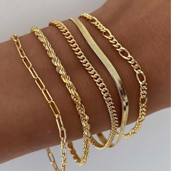 Wholesale suit Jewelry Personalized Bracelet Alloy Combination Bracelet Six-piece Set