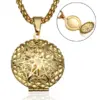 Wholesale Waterproof Non Tarnish Grid Necklace For Adults With PVD Coated Golden Plated 304 Stainless Steel Box Chain