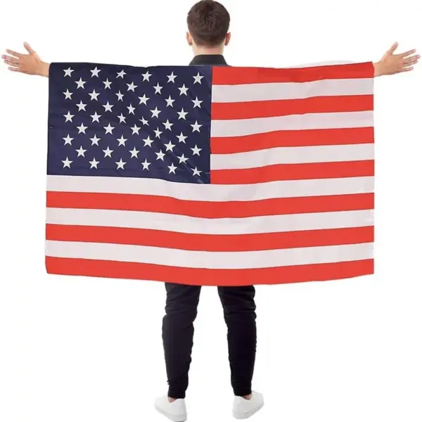 Wholesale World Cup Support Scarf Decoration Fan American Fan Props Custom Polyester Classic Football Match Watching Party Flag