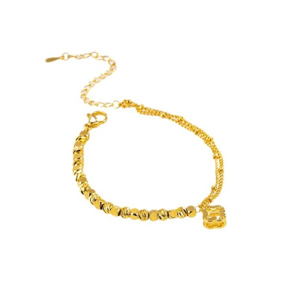 oly-96dbf9674a0f530752145df661a7ea7c Wholesale Broken Gold Bracelet Women's Entry Luxury Niche High-end Sense Exquisite Bracelet Design Girlfriend Gift