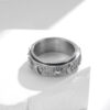 Wholesale Selling Star Moon Sun Titanium Steel Ring Ring Rotatable Decompression Ring Stainless Steel Hand Jewelry