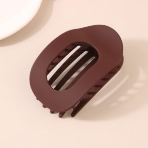 Oval hairpin-frosted burgundy / Ps+silica gel